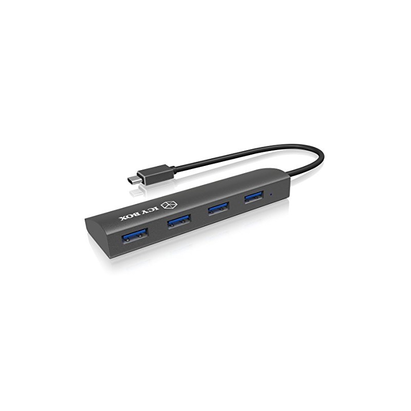 Icybox USB 3.0 Hub - Black