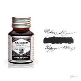 Rohrer & Klingner 50 ml Bottle Fountain Pen Ink, Leipziger Schwarz (Black)