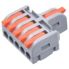 10 piezas Conectores Eléctricos, 1 Entrada y 5 Salida, Conectores
