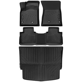for 2021-2023 Nissan Rogue AWD All-Weather Floor Mats Set | 4-Piece TPE Rubber | Front+Rear+Trunk Liner | 3D Custom Fit | Noise Reduction | Only for AWD Models