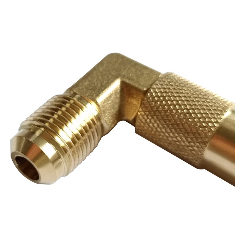 Seihao Propane Elbow Adapter with 3/8" Male Flare Connector Fitting