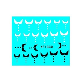 Generic Music Note Poker Art Latin English Letter Water Transfer Nail Stickers Xf1330 Nail Wraps Art Stickers Manicure Supplies for Women for Home Nails Full Long Lasting Easy Apply and Remove