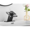 Bathroom Faucet Black Waterfall Glass Spout Single Handle One Hole