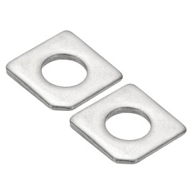 PATIKIL 2pcs M14 Beveled Square Washers, 14x30mm Missing Angle Square Beveled Washers Bearing Strut Plate Flat Spacer 304 Stainless Steel for Bolts Wedge Shim Leveling Fastener Nut Gasket