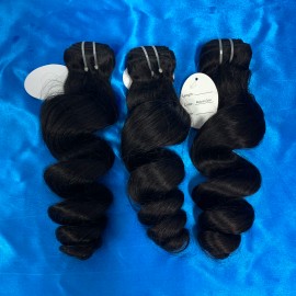 Raw Cambodian Hair Unprocessed Vietnamese Raw Burmese Curly Bulk Indian Hair Bundles Wholesale Human Hair Extensionscolor: 1pcs bundle Loose wave, Stretched Length: 12 inches