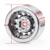 Zolikar 1.0 Beadlock Wheels Rim Aluminum Alloy 1.0" Wheels 4Pcs,