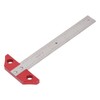 T Square Ruler 8in Drawing Metal Woodworking Layout Measuring Scriber