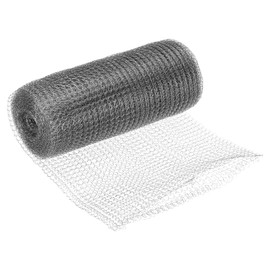 PATIKIL 6inx20ft Wire Mesh Hole Fill Fabric, Stainless Steel Mesh Double Layer Blocker Flexible Mesh Screen for Hole Filler and Plant Protection
