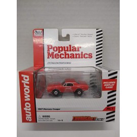 Auto World SC269 Popular Mechanics 1967 Cougar (Red) HO Scale Electric Slot Car