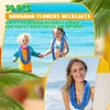 Janinka 50 Pcs Hawaiian Leis for Luau Party, Soft Twist