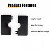 2-Pack Square ABS Plastic Wall Hole Decorative Covers for Wall-Mounted