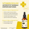 Zest'Sun Vitamin D3 and K2 Drops, 1000 IU D3, Vegan,