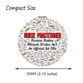 Krankenschwester-Praktiker-Geschenk, NP, Make-up-Spiegel, Krankenschwester, Praktiker, Abschlussgeschenk, Geschenk für Krankenschwesterwoche, Geschenk für Krankenschwestern, Krankenschwestern, Spiegel