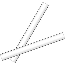 2 Pieces Hollow Ultra Smooth Acrylic Clay Rollers Solid Material Tube Clay Roller Acrylic Rolling Pin for Clay Art Craft DIY Polymer Clay Tool (Hollow Acrylic)