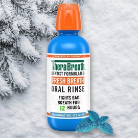 TheraBreath Fresh Breath Mouthwash - Icy Mint Oral Care - Size: 3.0 fl oz