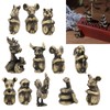 12Pcs Incense Holder Retro Zodiac Household Alloy Home Decoration for
