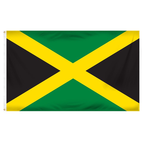 Online Stores Jamaica Printed Polyester Flag, 3 by 5-Feet