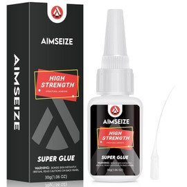 Super Glue for Plastic - 30g Clear Glue Stick Glue Bonding Clue Super Instant Adhesive- for Fabric Repair Jewelry Glass Metal Plastic Repair (White)