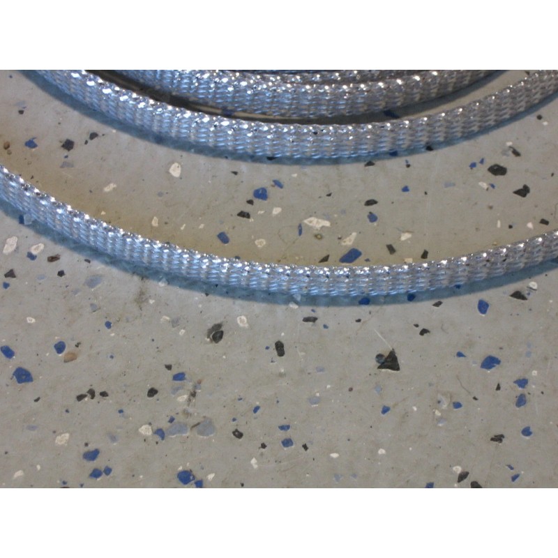 Unbranded/Generic One nine inch sample CHROME CABLE WRAP TRIM COVERING