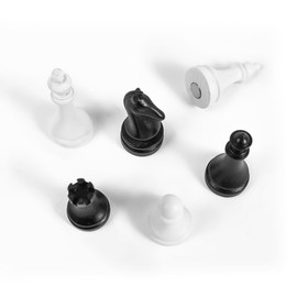 Kraftheld Set of 6 Chess Decorative Magnets, Chess Magnets, Colourful, Decorative, Colourful, Fridge Magnets in the Shape of Figures, Magnet Decoration as a Gift