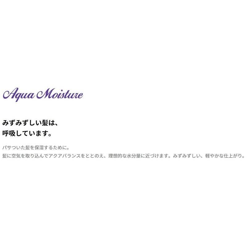 Arimino Aqua Moisture high barrel (hair treatment is not washed