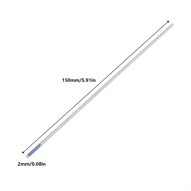 10pcs YttriumTungsten Electrodes WY20 Blue Tip for Tig Welding Machine