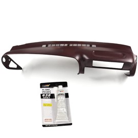 CHEDA Dash Cover Cap Compatible with 1997 1998 1999 Chevy Suburban Yukon Tahoe/1997 1998 Sierra Dashboard Cover Red