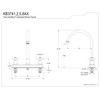 Kingston Brass KB3742AX Restoration 8-inch Centerset Kitchen Faucet without Sprayer,