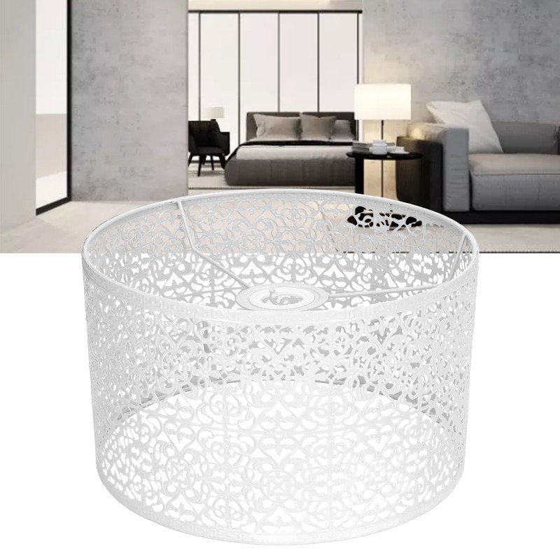 Lamp Shade Hollow Out Metal Lampshade E27 E14 Universal Use