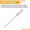 Partuto 50 Pcs Dome Head Closed Sealing Rivets 3.2mm Grip