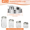 4Pcs Mason Can Lid, 304 Stainless Steel Regular Mouth Pour
