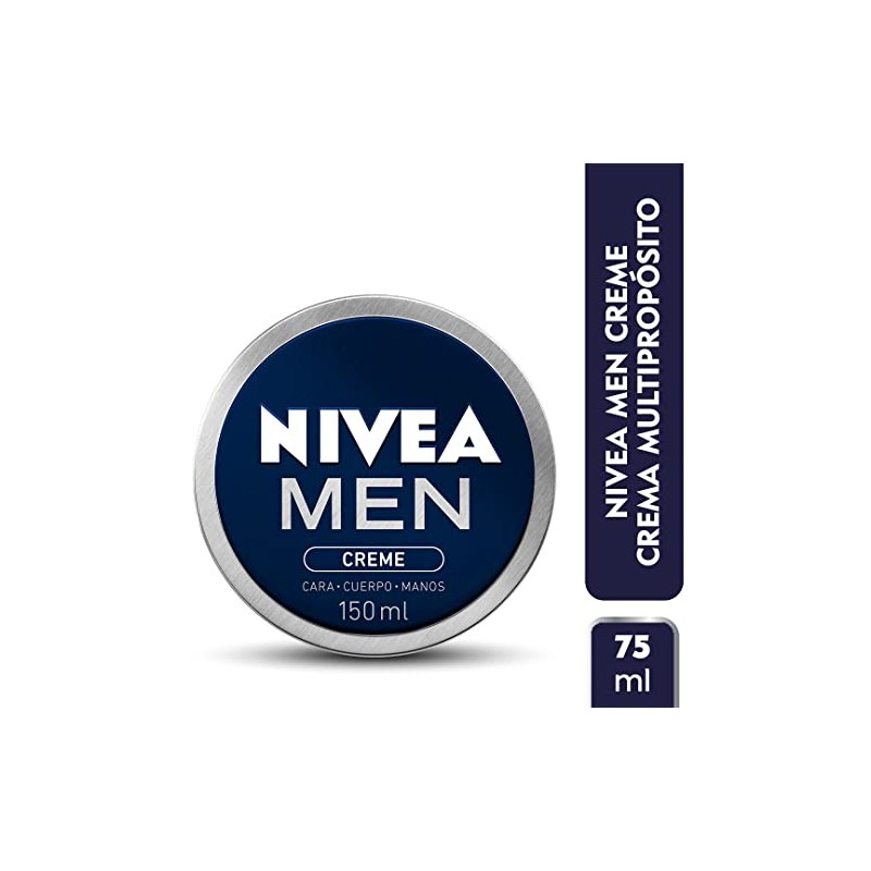 NIVEA MEN Creme (150ml), crema humectante multipropsito para el cuerpo,