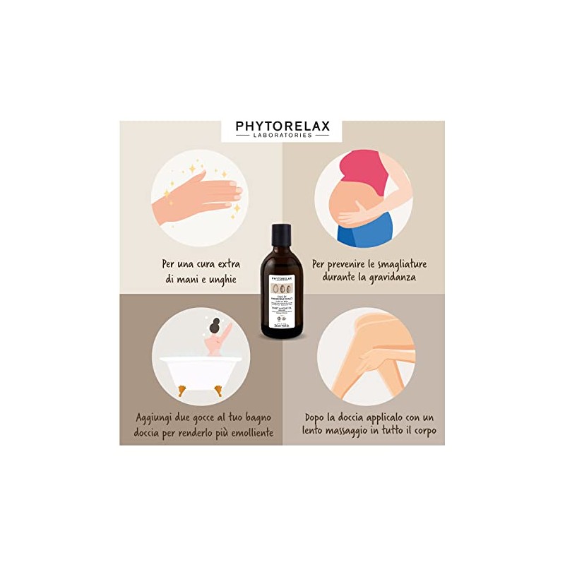 Phytorelax Laboratories Vegan Almond - 100% Pure Sweet Almond Oil