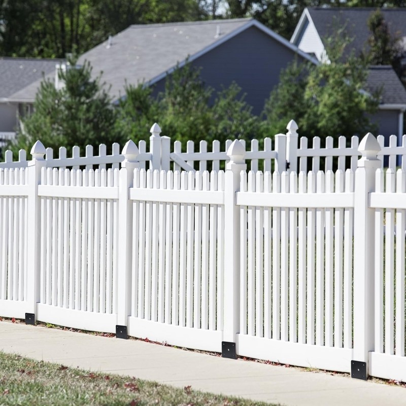 XYADX Concrete Fence Post Base 4x4 inches 4 Pack, Fence