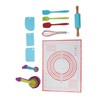 19PCS Kids Baking Set Silicone Nonstick Safe Spatula Brush Whisk