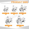 Rustark 50Pcs M4 M5 M6 M8 M10 Auto Car U-Clip