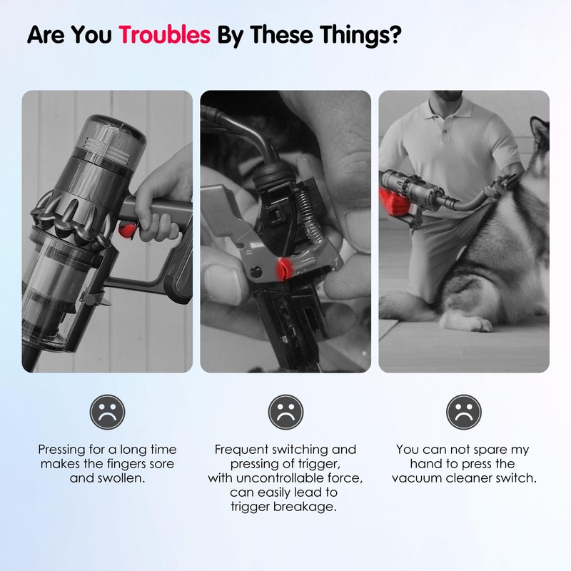 Upgraded Trigger Lock Compatible with Dyson V10 V11 V15 Trigger