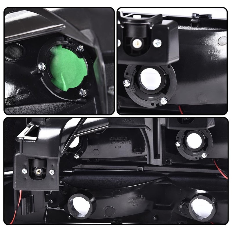 PIT66 LED DRL Headlight Assembly Compatible with 1999-2002 Chevy Silverado