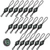20PC Compass Zipper Pull Fits for Sport Outdoor Travel Backpack