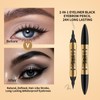 2-In-1 3D Augenbrauenstift Wasserfest Microblading,Eyebrow Pencil,microblading augenbrauenstift,langlebiger Wischfester und Wasserfester