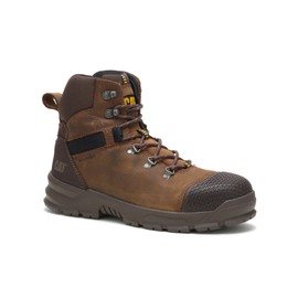 Caterpillar Men's Accomplice Steel Toe Waterproof Construction Boot, Real Brown, 7