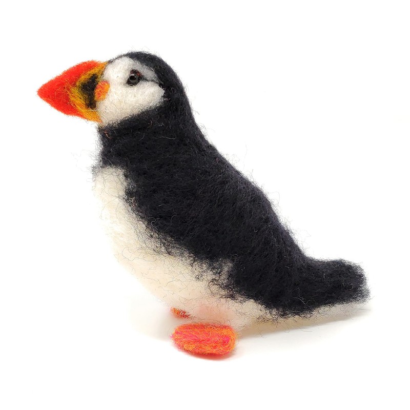 The Crafty Kit Company Atlantic Puffin Needle Felting Craft Kit