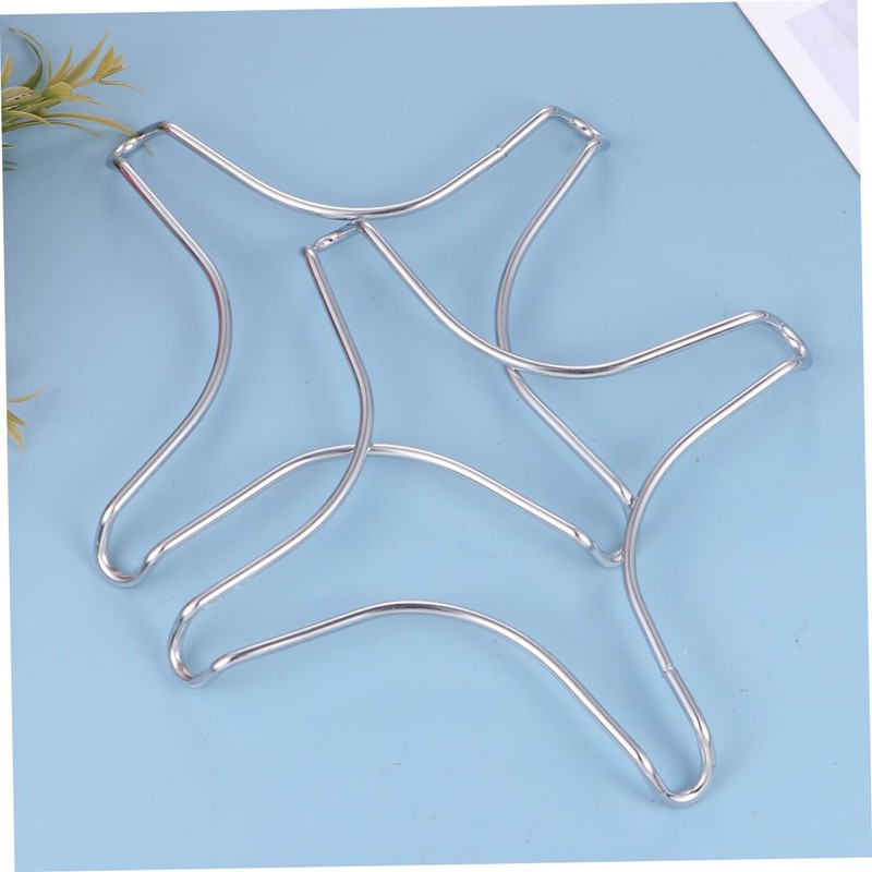 BIUDECO 3Pcs Stainless Steel Star Shape Pot Rack Multi Function