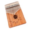 17 Keys Thumb Piano Portable Kalimba Hollow Board Mahogany Wood
