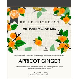 Belle Epicurean Apricot Ginger Artisan Scone Mix, 15 oz