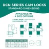 Olympus Lock DCN4 Rekeyable Cam Locks | 1-3/4" Cylinder KD