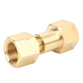 Lantuqib Cylinder Connector, CO2 Tank To Argon Regulator Nylon Washer Compact Brass for CGA-320 To CGA-580 CO2 Tank