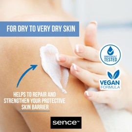 Sence Derma Fact Gesichts- und Körpercreme, Skincare Angereichert mit Ceramiden und Hyaluron. Feuchtigkeitscreme,Vegan, Beauty Body Creme für Damen sowie Herren, Körperpflege (1 x 300ml)