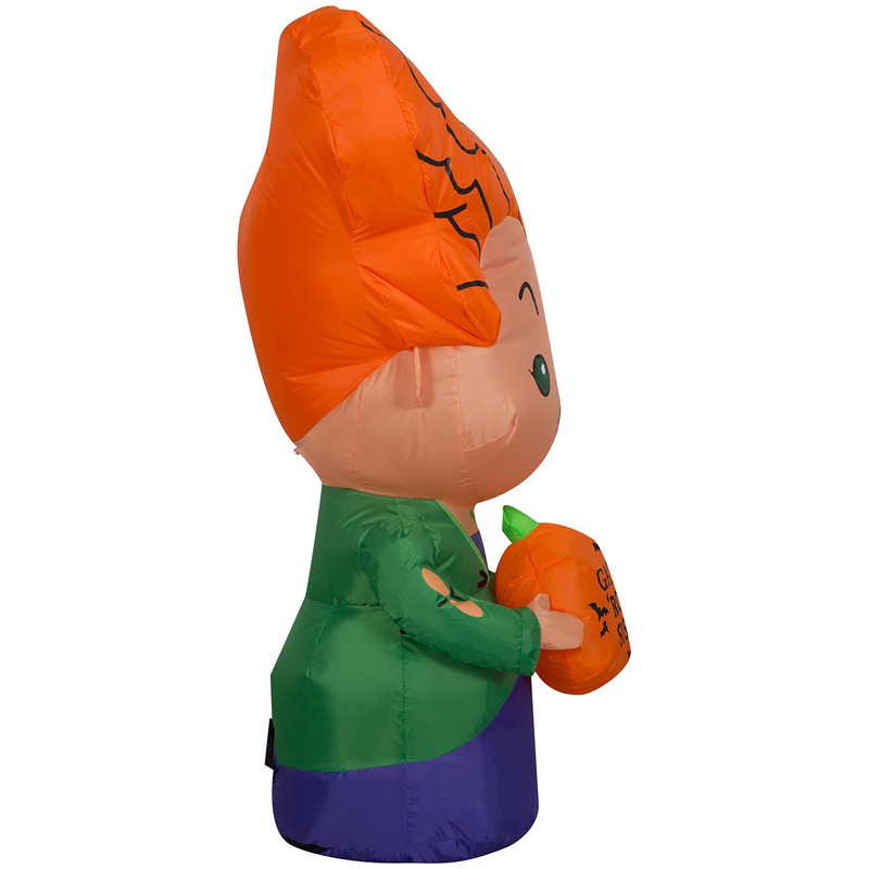 Gemmy Airblown Inflatable Hocus Pocus Winifred, 3.5 ft Tall, Orange