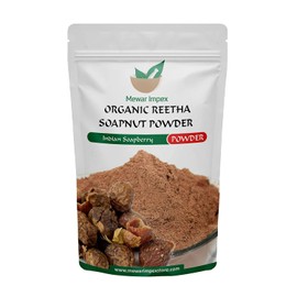 Mewar Impex Reetha Powder (250 g) - Hair Pack Powder for Dandruff, Rough Hair & Oily Scalp, Helps Reduce Split-ends - 100% Pure & Natural , Aritha | Reetha | Soapnut | Sapindus Mukorossi